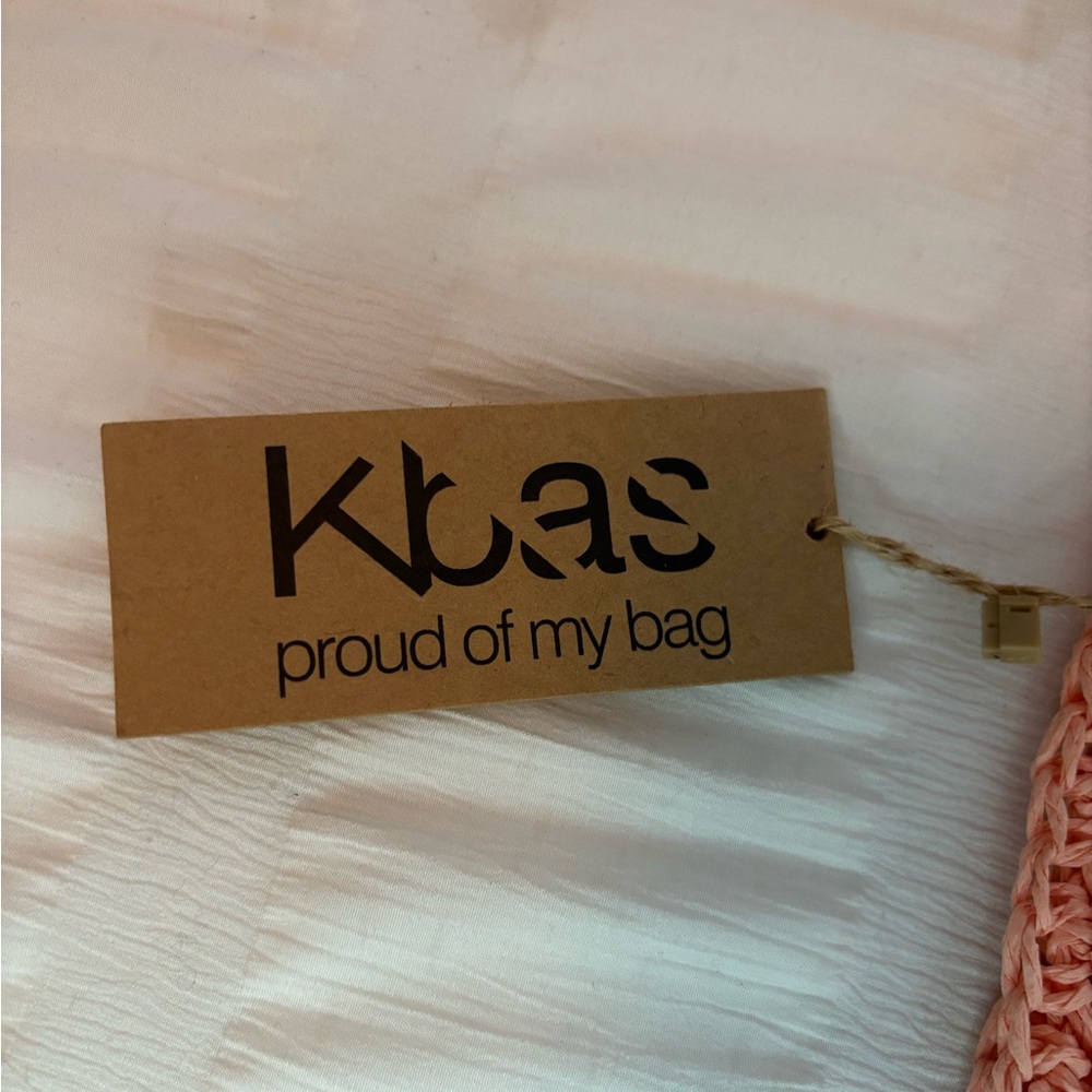 Kbas handmade boho bag with Natural Fibers 100% Rafia Sintetica- NWT - Picture 5 of 11